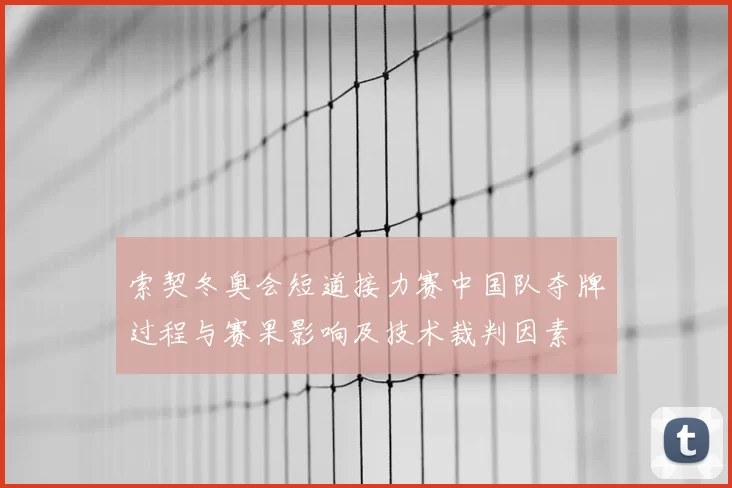 索契冬奥会短道接力赛中国队夺牌过程与赛果影响及技术裁判因素